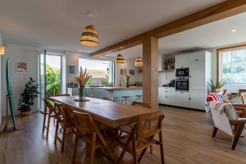 Beautiful Beach House In Front Of The Ocean Biarritz Extérieur photo