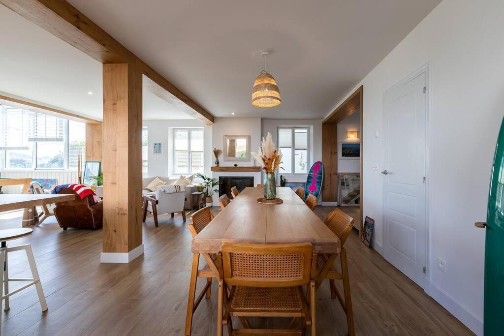 Beautiful Beach House In Front Of The Ocean Biarritz Extérieur photo
