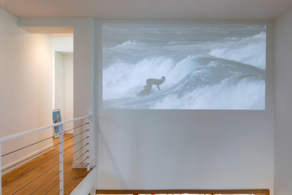 Beautiful Beach House In Front Of The Ocean Biarritz Extérieur photo