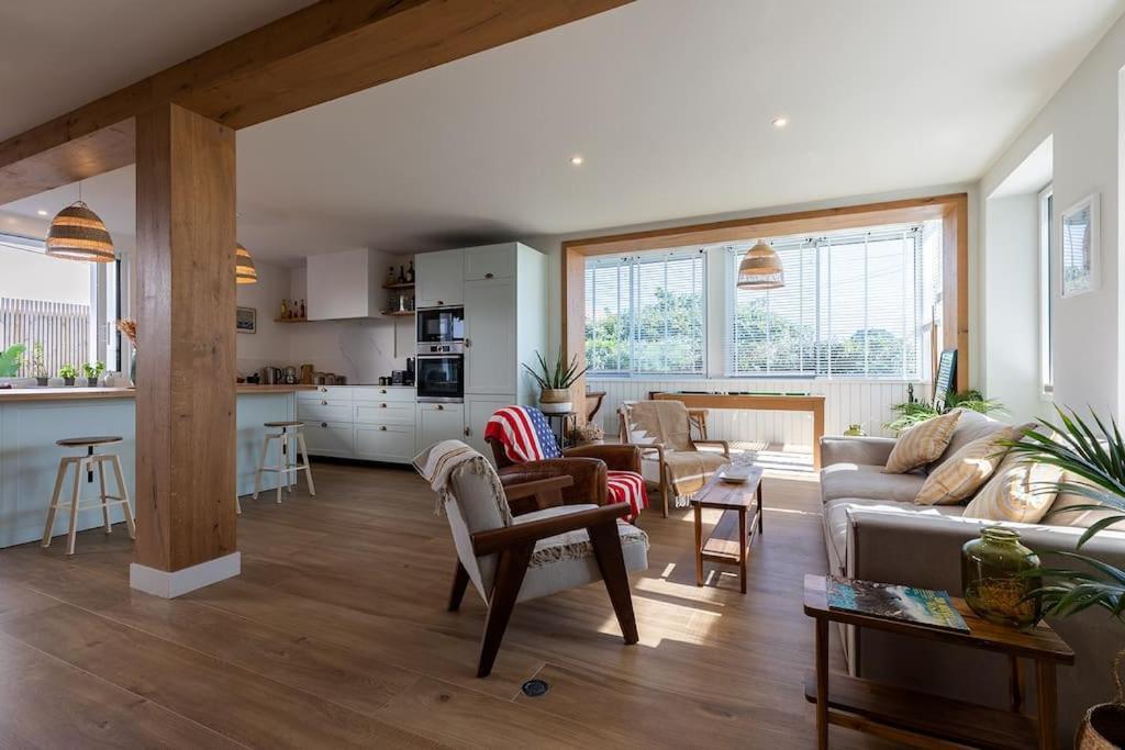 Beautiful Beach House In Front Of The Ocean Biarritz Extérieur photo