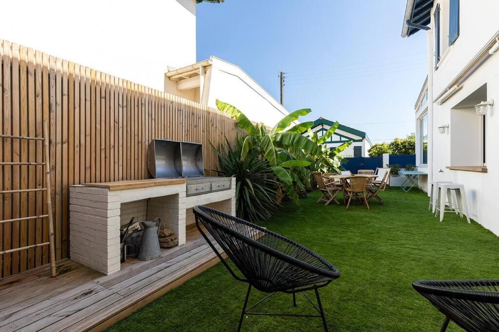Beautiful Beach House In Front Of The Ocean Biarritz Extérieur photo