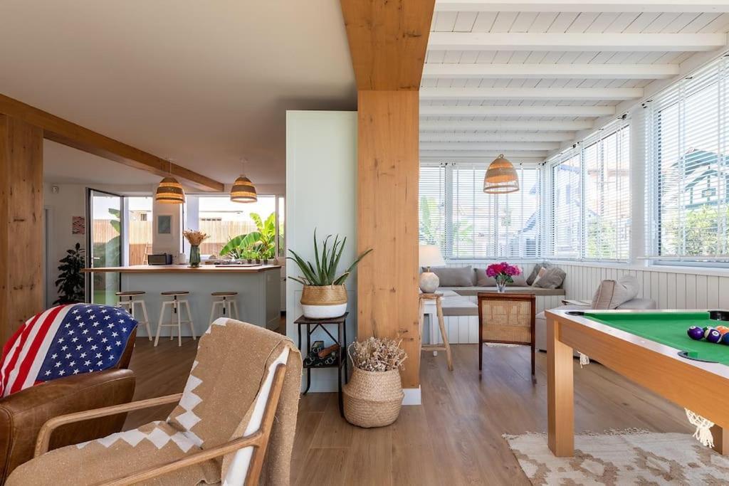 Beautiful Beach House In Front Of The Ocean Biarritz Extérieur photo
